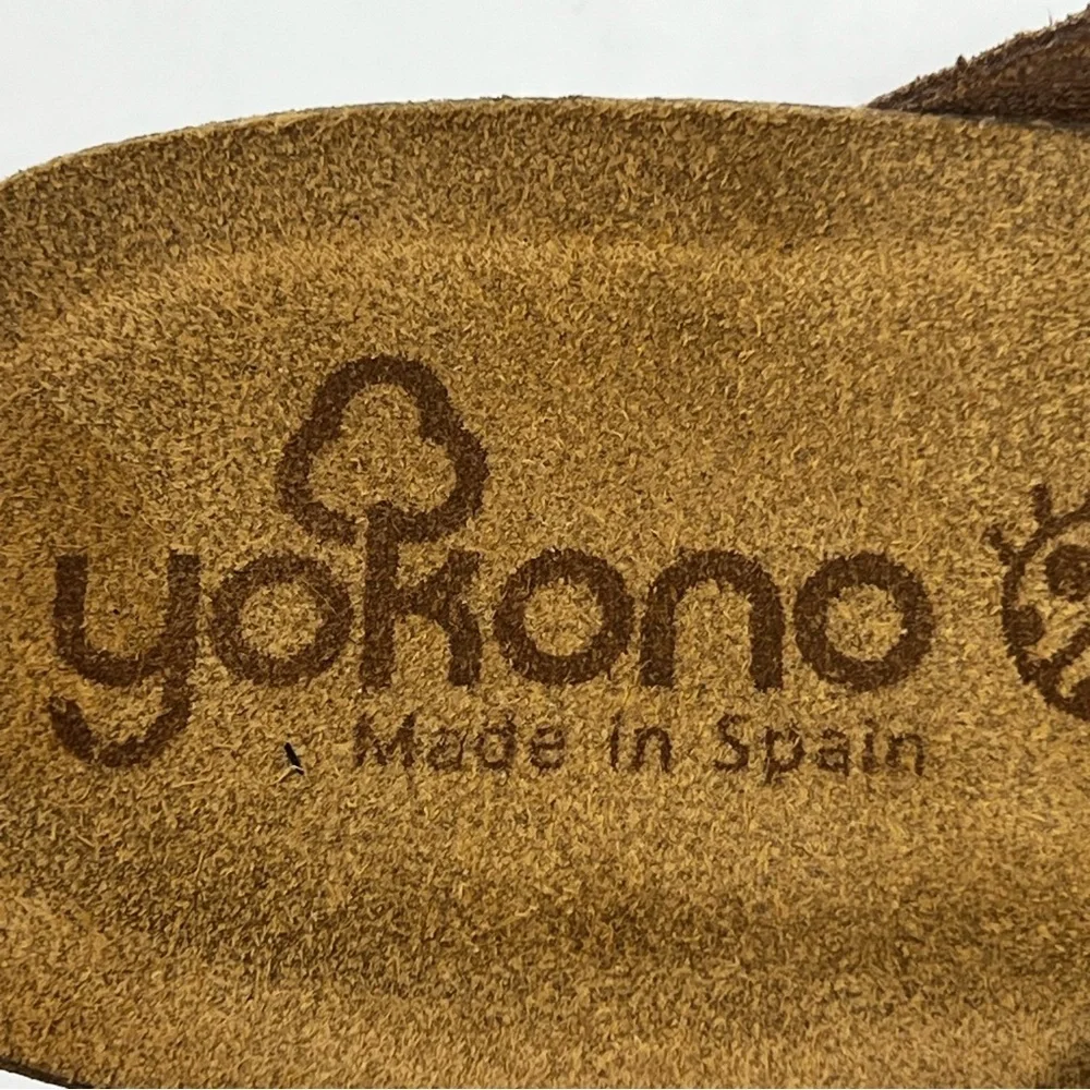 Yokono Stylish Brown Suede Wedge Sandals